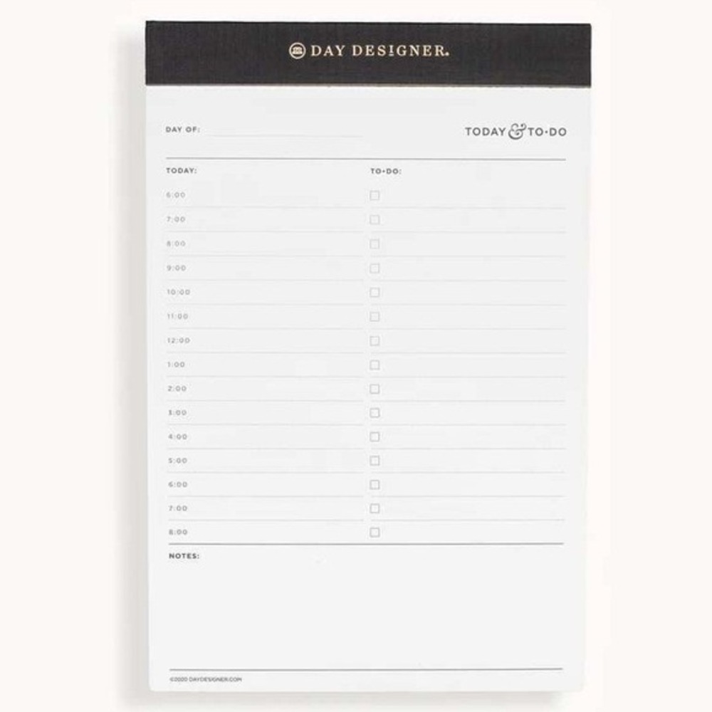 Day Designer Today and To Do Daily Planner Notepad‎ 200 Sheets